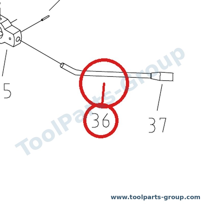 JET 01-081/6 – Ersatzteil – Hebel Pos. 36 für GH-1440W