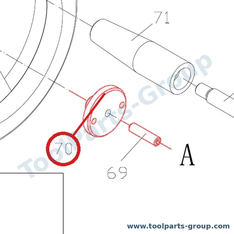 JET 06-30 – Ersatzteil – Rad Stud Pos. 70 Apron für GH-1440
