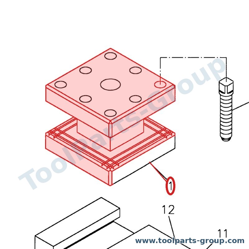 JET 07-32 – Ersatzteil – 4 Way Werkzeug Ständer für GH-1440W