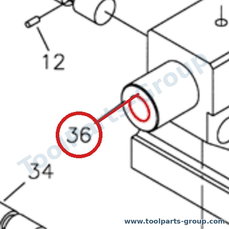 JET 08-04 – Ersatzteil – Spindel Reitstock Pos. 36 für GH-1440W