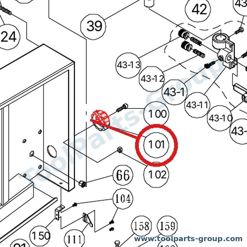 JET 135041 – Ersatzteil – Knopf für JWBS-15