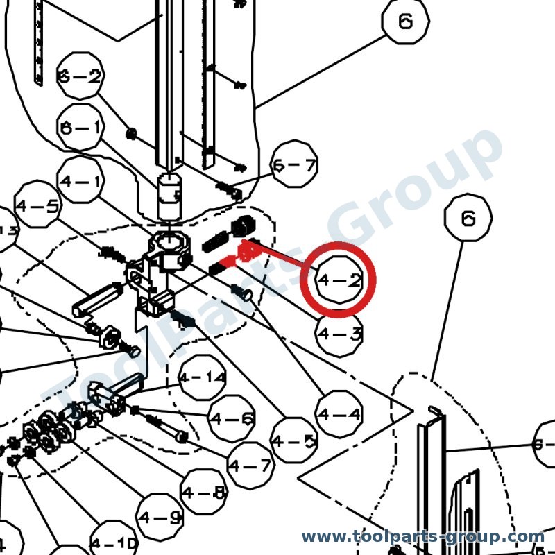 JET 150010A – Ersatzteil – Mutter für JWBS-14, WBS-14CS/OS