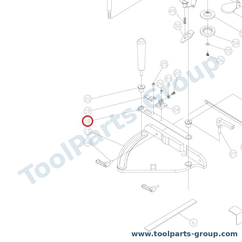 JET 200336 – Ersatzteil – Pos. 18 Indicator für JTS-250