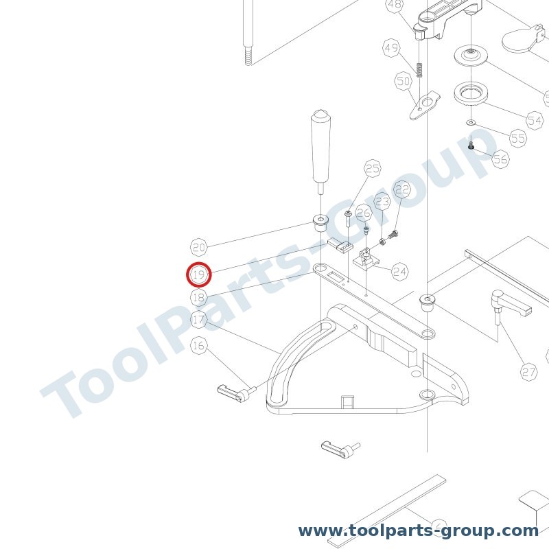 JET 200337 – Ersatzteil – Cursor Pos. 19 für JTS-250