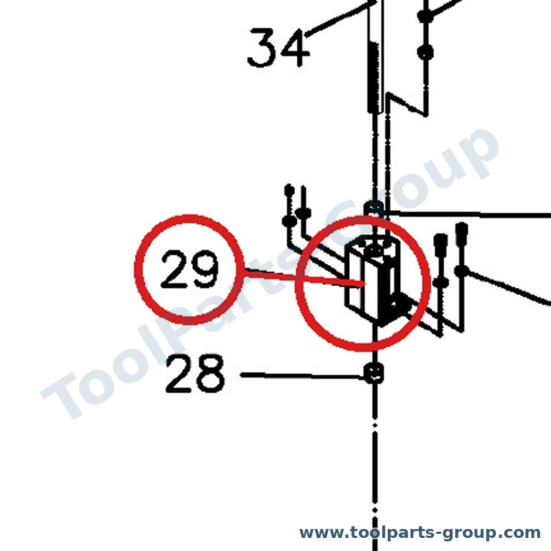 JET 2210-229A – Ersatzteil – Halterung für JDP-22VS
