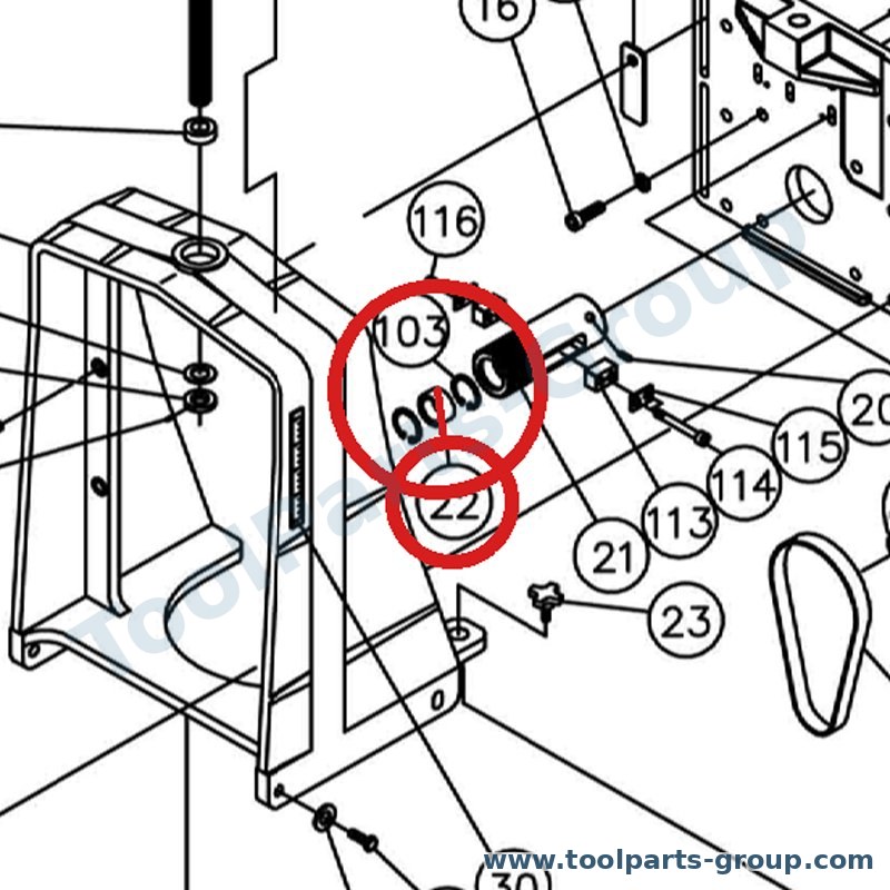 JET 2244OSC-122 – Ersatzteil – Needle Lager für 22-44 OSC
