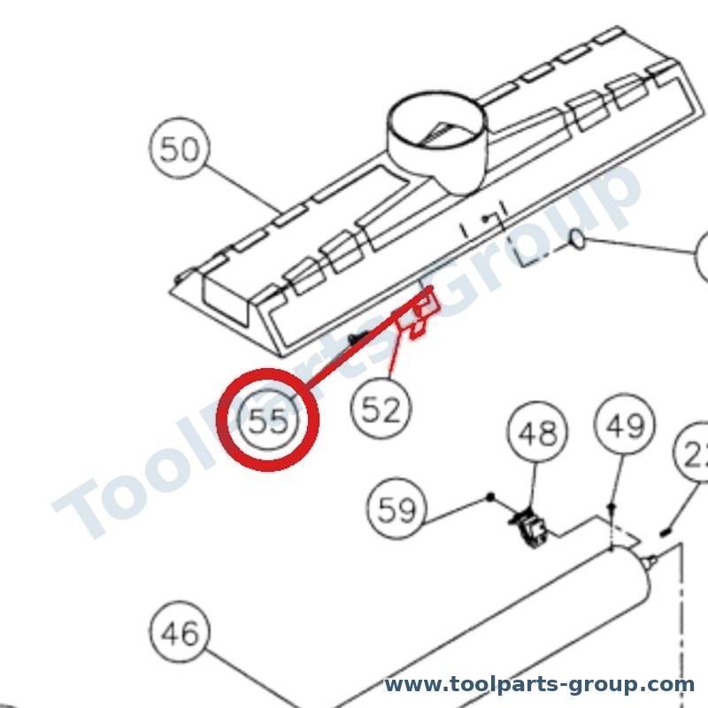 JET 2244PLUS-255 – Ersatzteil – Pan Kopf Machine Schraube 1/4-20X3/4 (22-44PLUS) für 22-44-PLUS