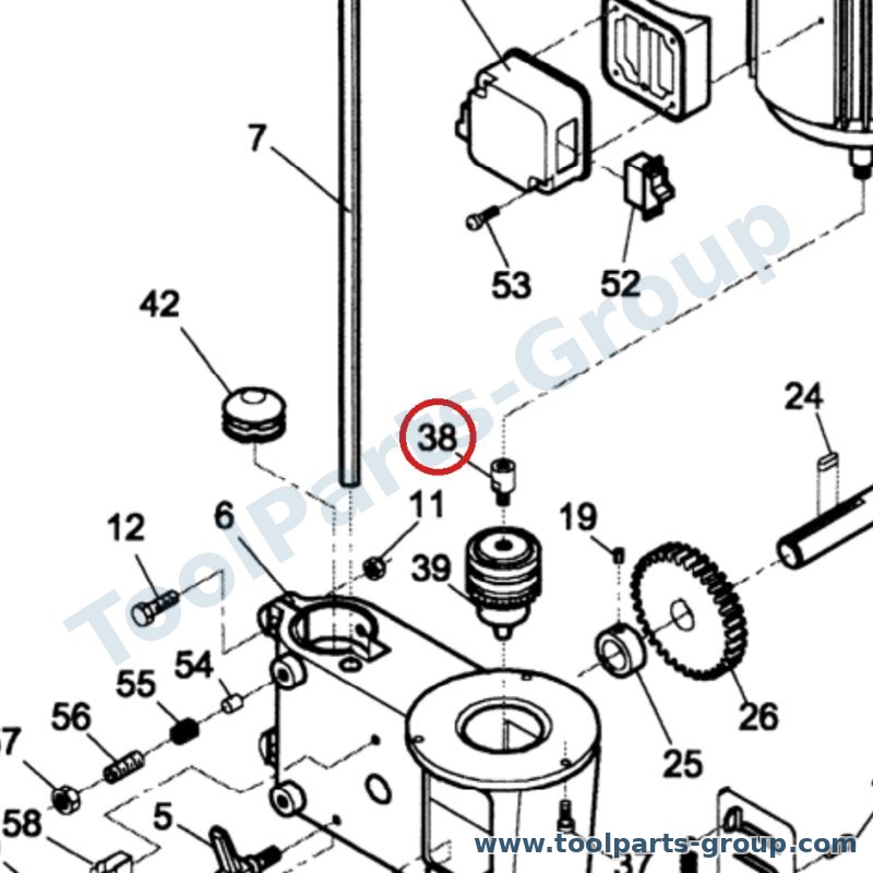 JET 23011020 – Ersatzteil – Adapter für JBM-5