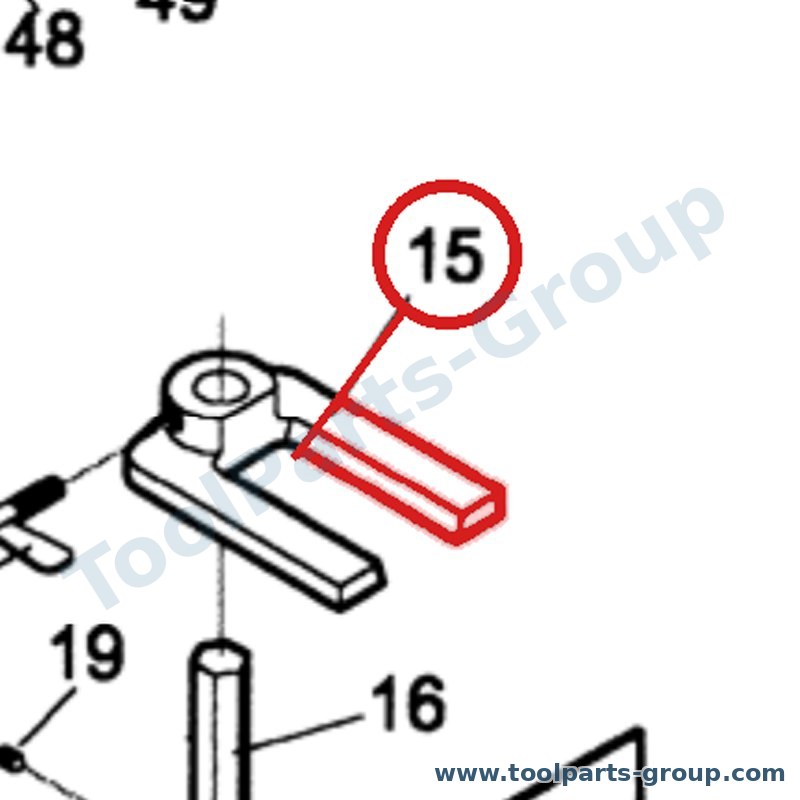 JET 23011057 – Ersatzteil – Hold unten Pos. 15 für JBM-5