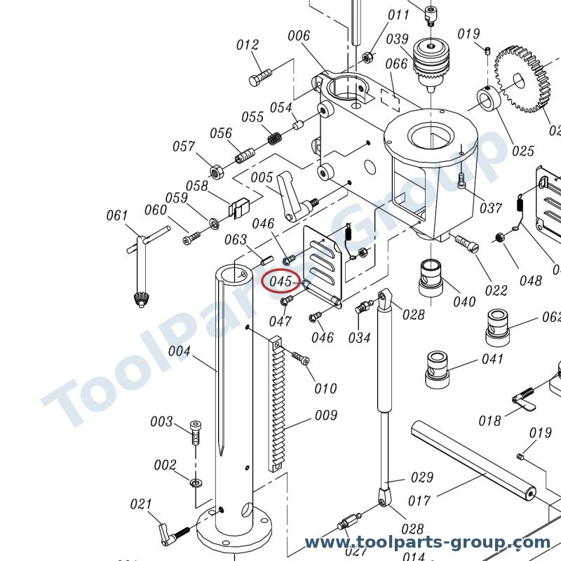 JET 23011067 – Ersatzteil – links Side Abdeckung Baugruppe Pos. 45 für JBM-5, JBM-5-M