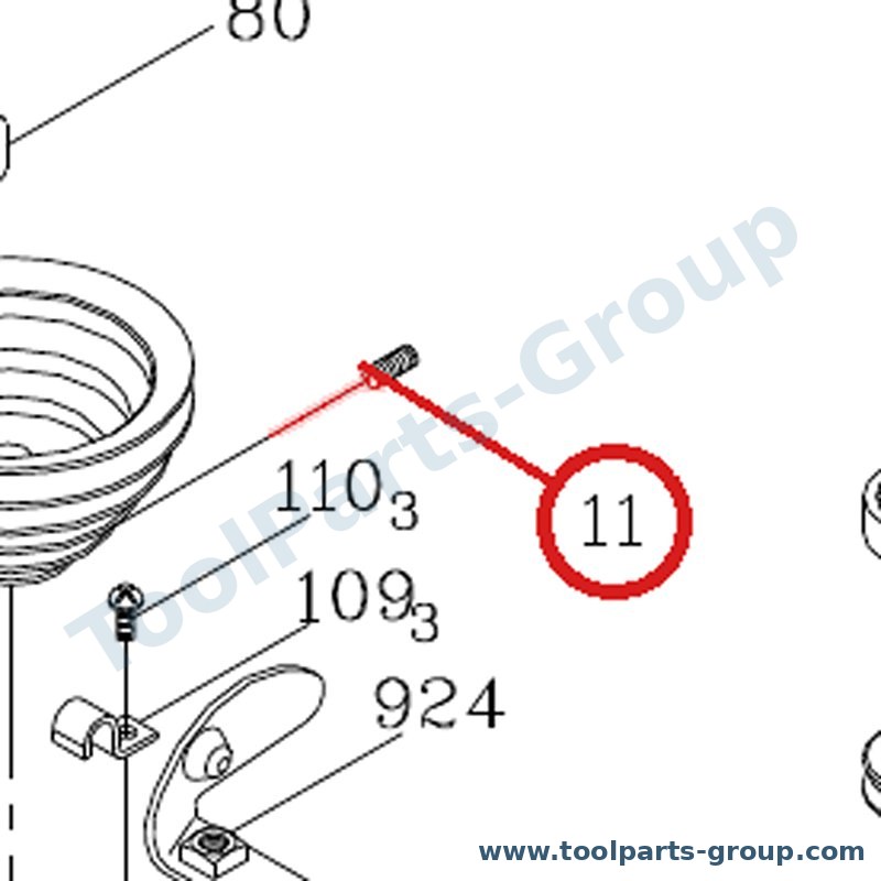 JET 2603BBLA38 – Ersatzteil – Gewindestift M8X10 für JDP-13