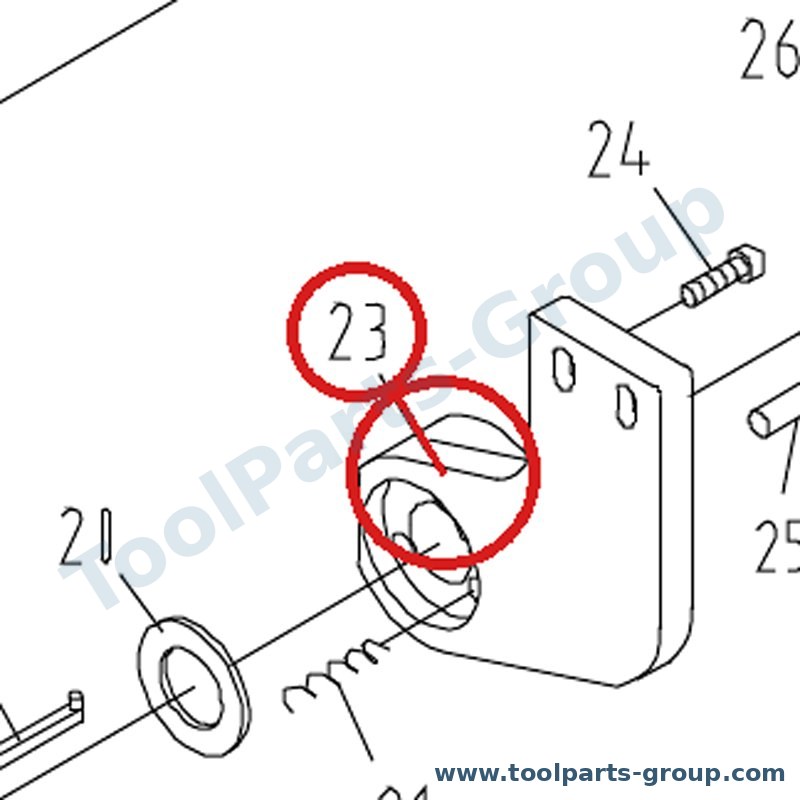 JET 32A1103A – Ersatzteil – Halter für GHB-1340A, GHB-1330