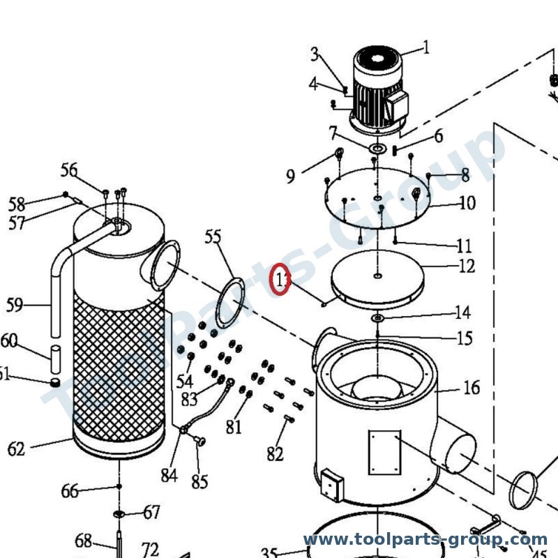 JET 502-B867 – Ersatzteil – Motor 230V für JCDC-20M