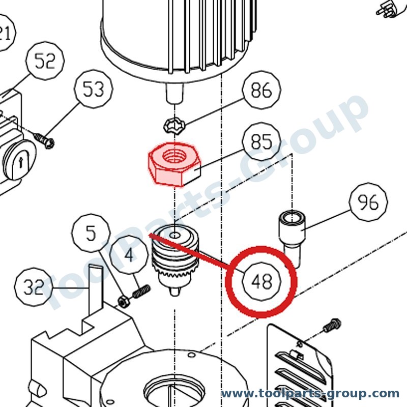 JET 6294171 – Ersatzteil – Spannfutter ( / ) B16 für 719A, 719AS, 720HD