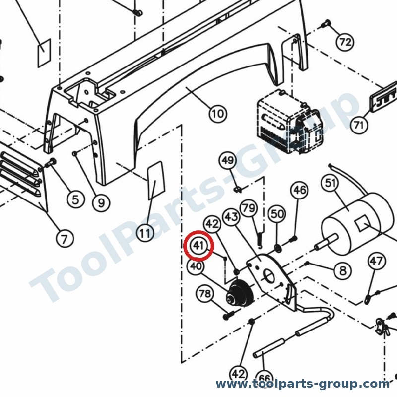JET 6295796 – Ersatzteil – Nylon Einsatz Gewindestift 1/4-20X3/8 Pos. 3 für JWL-1840EVS