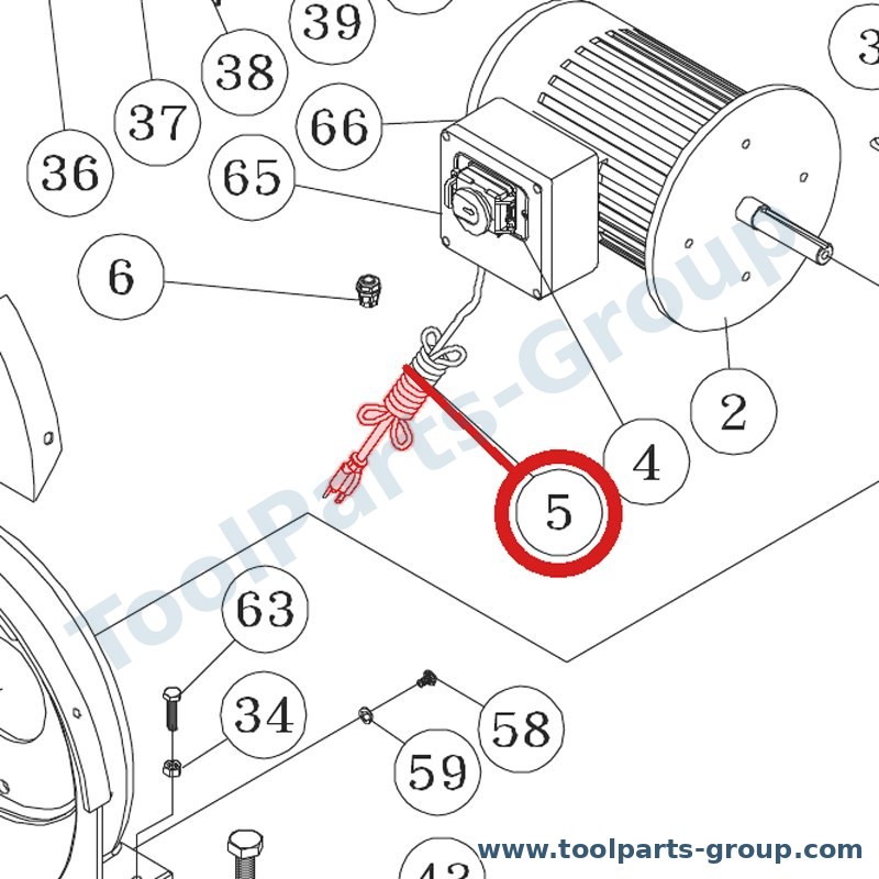 JET 709411 – Ersatzteil – Strain Relief Pos. 5 für JDS-12