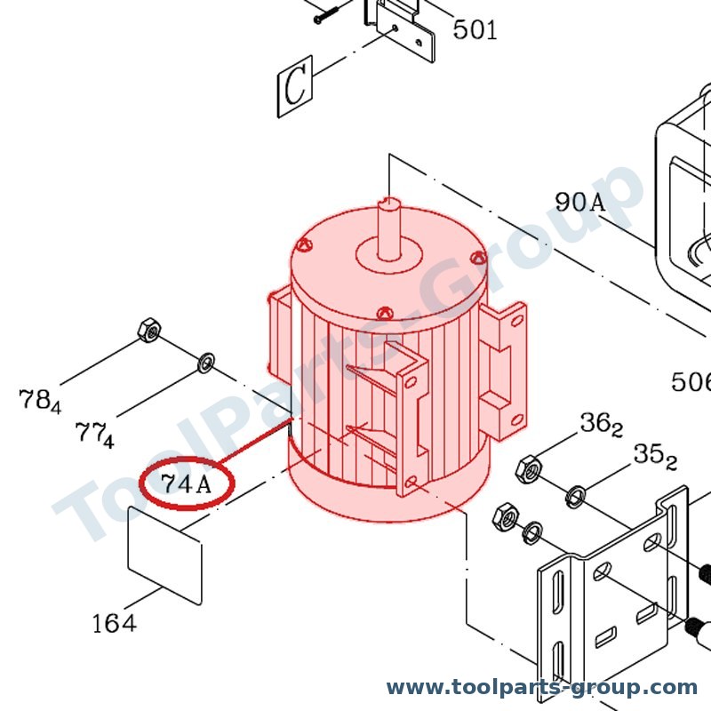 JET 80062ZMS – Ersatzteil – Motor 400V für JDP-15T