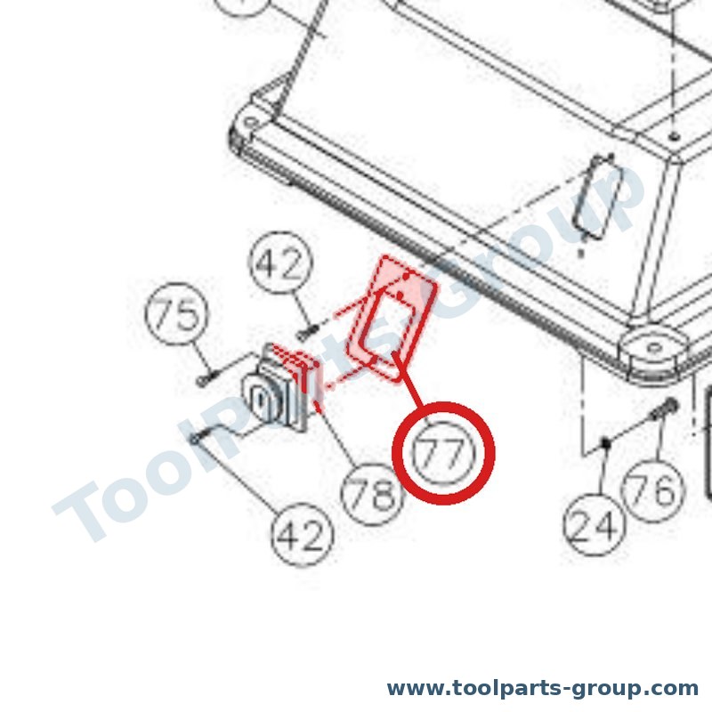 JET 80S-177E – Ersatzteil – Magneticswitchcover für 80S
