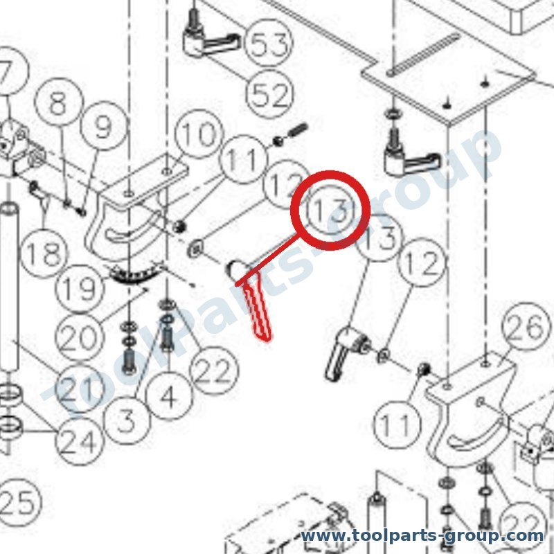 JET 80S-313 – Ersatzteil – Locking Griff Pos. 13 für 80S