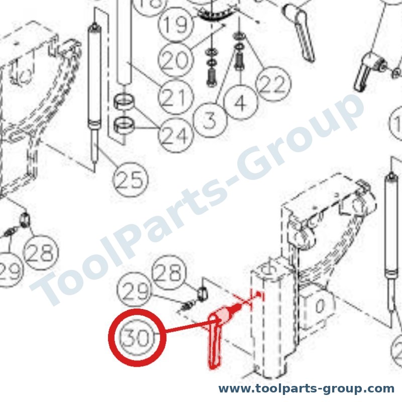 JET 80S-330 – Ersatzteil – Locking Griff Pos. 30 für 80S