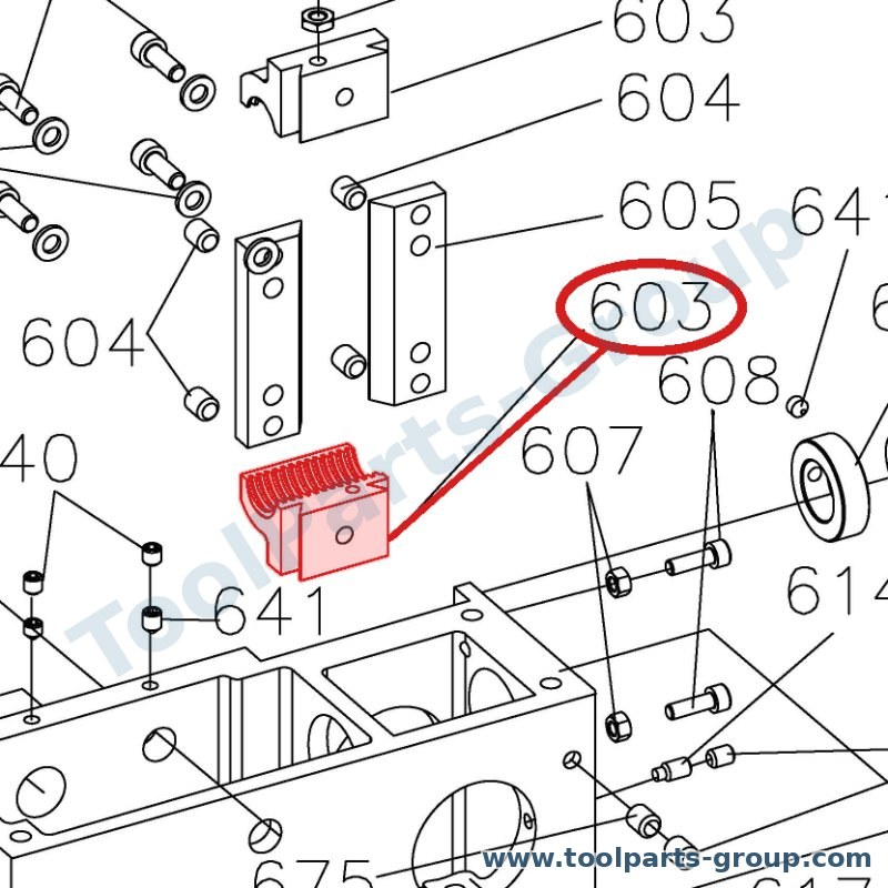 JET 947VA-603 – Ersatzteil – Half Mutter Pos. 603 für BD-947VA