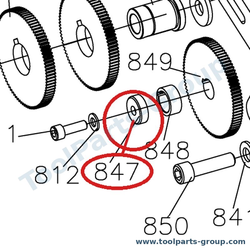 JET 947VA-847 – Ersatzteil – Shoulder Filling Piece Pos. 847 für 947-VA