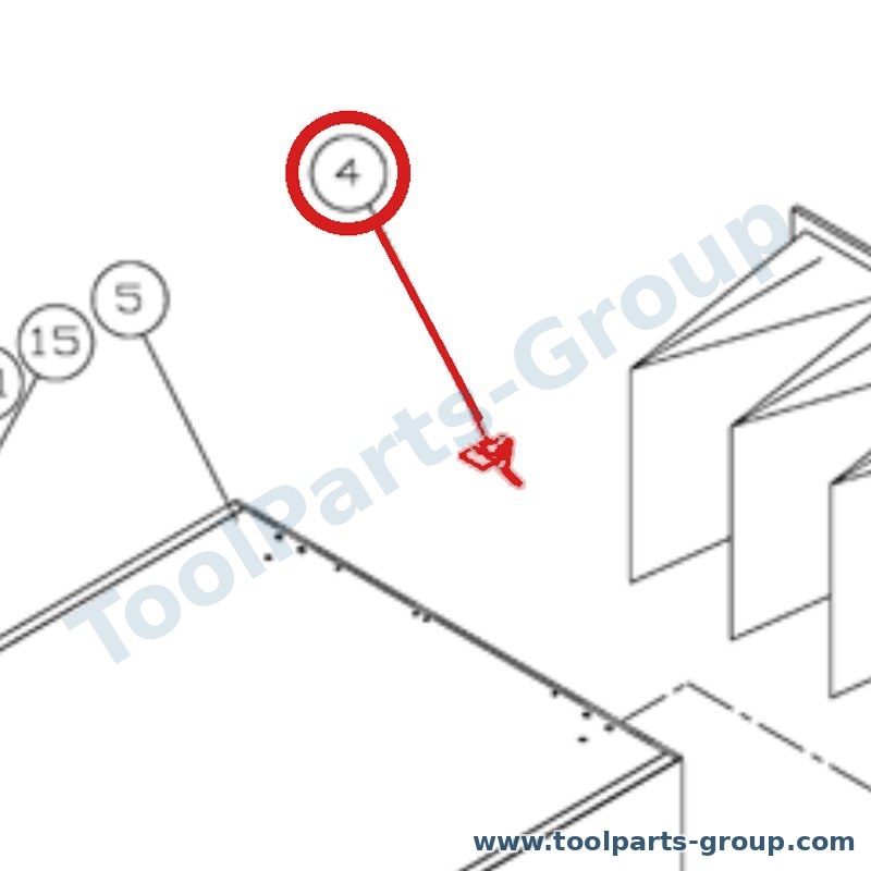 JET AB001008 – Ersatzteil – Door Clip Satz Pos. 4 für AFS-1000B