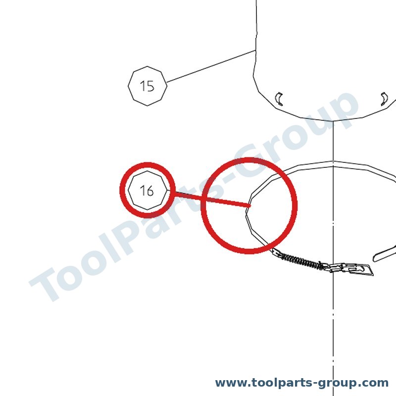 JET AB422028 – Ersatzteil – Retainer Strap für DC-950A