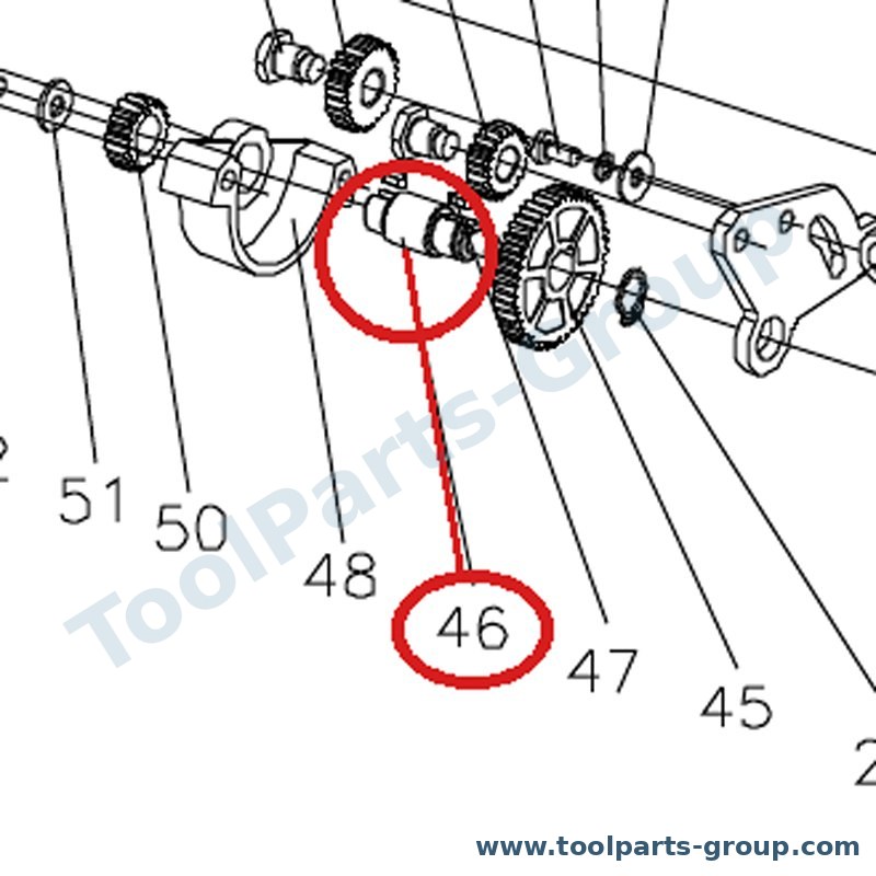 JET BD7-046 – Ersatzteil – Welle Pos. 46 für BD-7