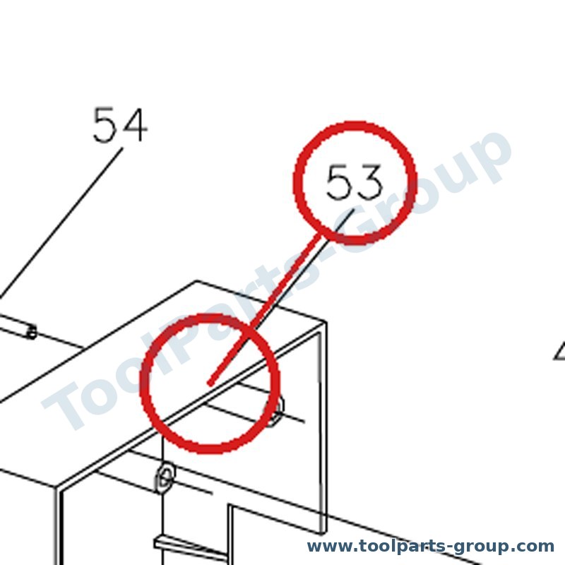 JET BD7-053 – Ersatzteil – Abdeckung Pos. 53 für BD-7