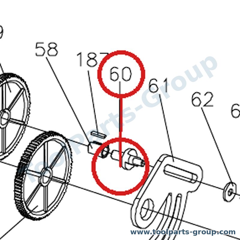 JET BD7-060 – Ersatzteil – Welle Pos. 60 für BD-7