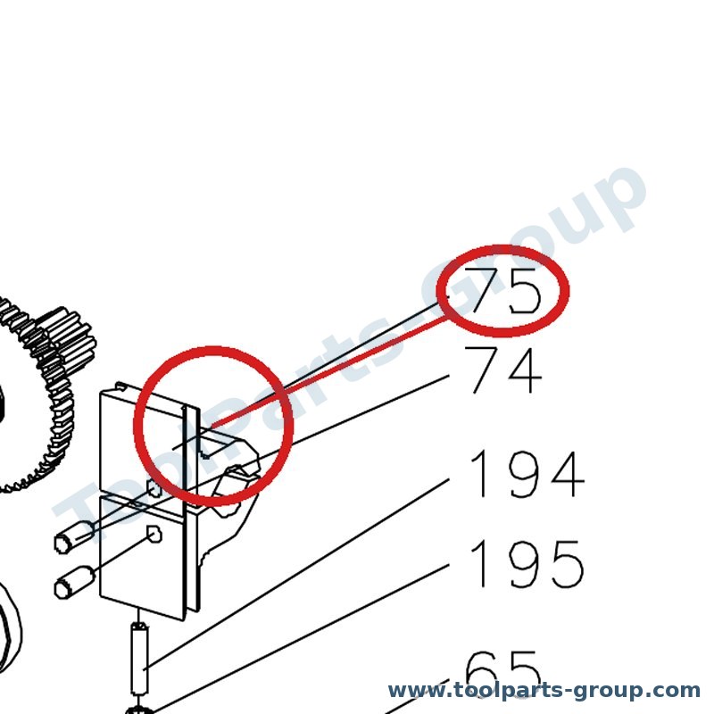 JET BD7-075 – Ersatzteil – Half Mutter Pos. 75 für BD-7