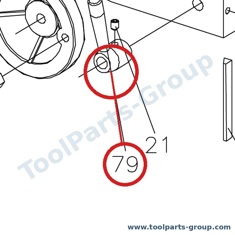 JET BD7-079 – Ersatzteil – Griff Pos. 79 für BD-7