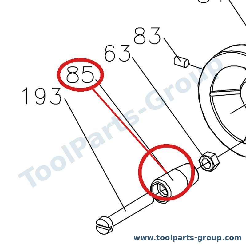 JET BD7-085 – Ersatzteil – Knopf für BD-7
