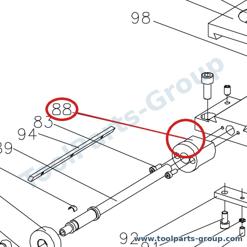 JET BD7-088 – Ersatzteil – Halterung Pos. 88 für BD-7