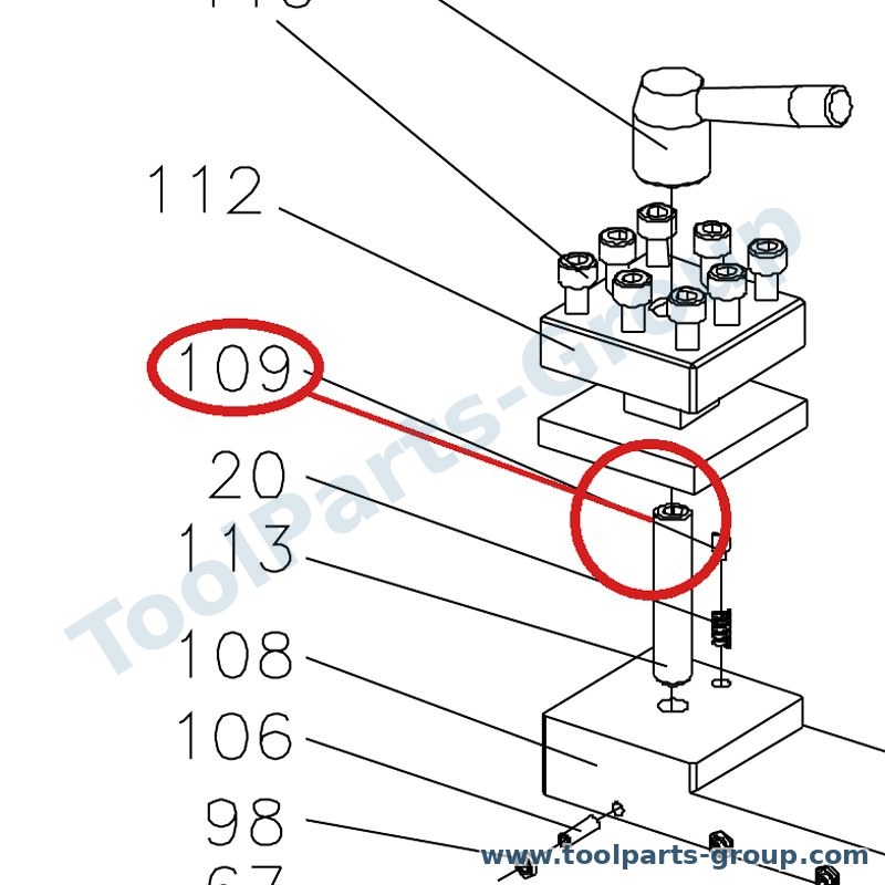 JET BD7-109 – Ersatzteil – Position Stift Pos. 109 für BD-7