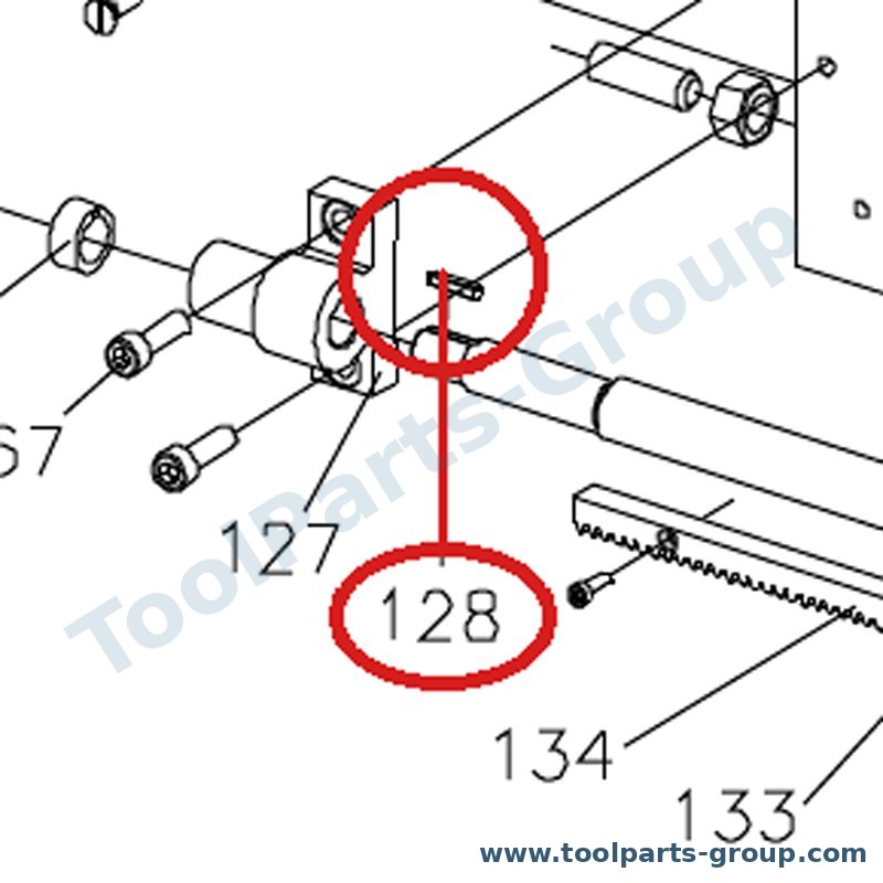 JET BD7-128 – Ersatzteil – Passfeder 3X16MM Pos. 128 für BD-7