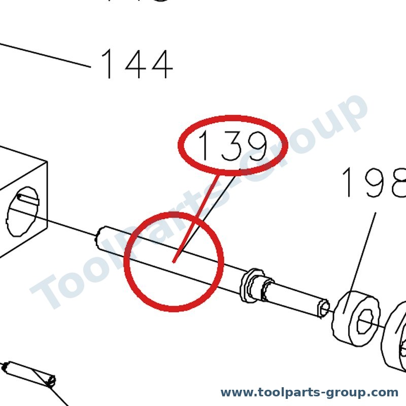 JET BD7-139 – Ersatzteil – Clam Platte Pos. 135 für BD-7
