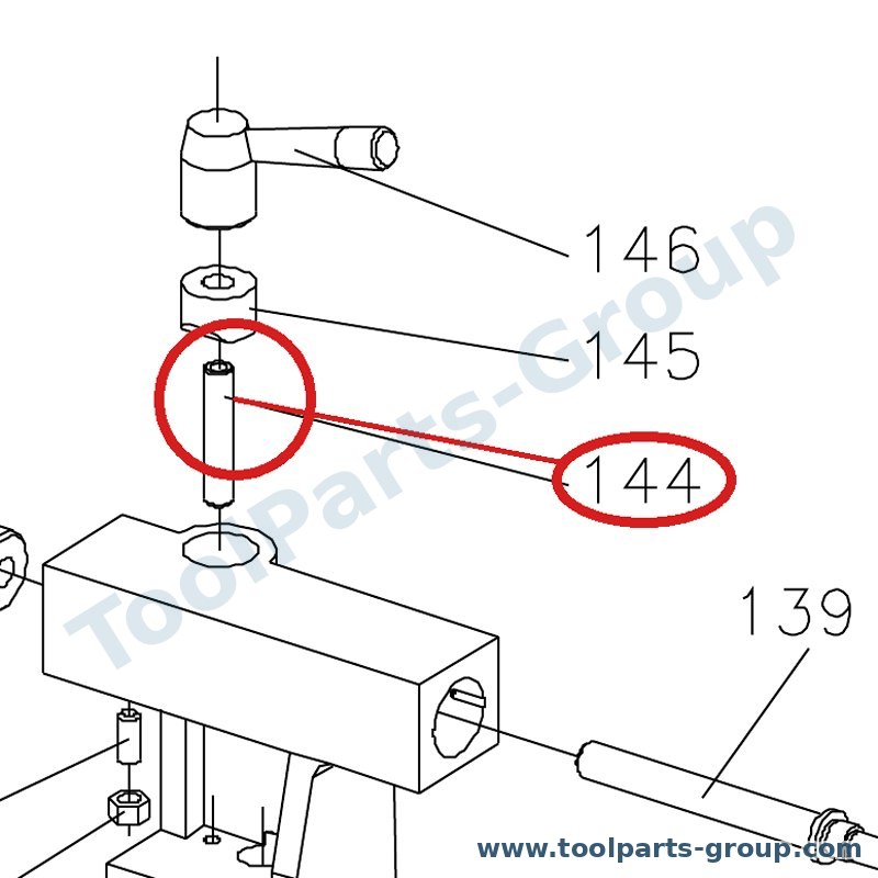 JET BD7-144 – Ersatzteil – Stud Pos. 144 für BD-7