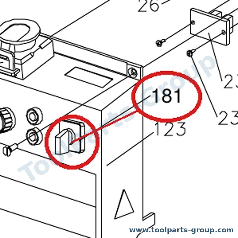 JET BD7-181 – Ersatzteil – FORWARD/OFF/REVERSE Schalter für BD-7