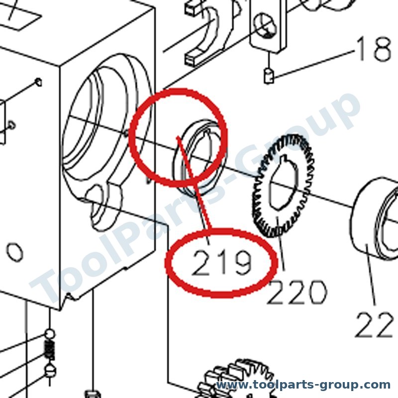 JET BD7-219 – Ersatzteil – Spacer Pos. 219 für BD-7