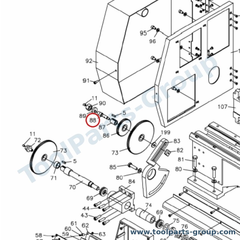 JET BD8-088 – Ersatzteil – Schraube für BD-8