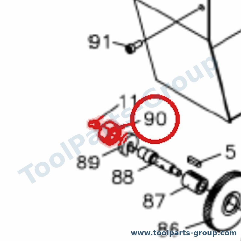 JET BD8-090 – Ersatzteil – Mutter M12 Pos. 90 für BD-8