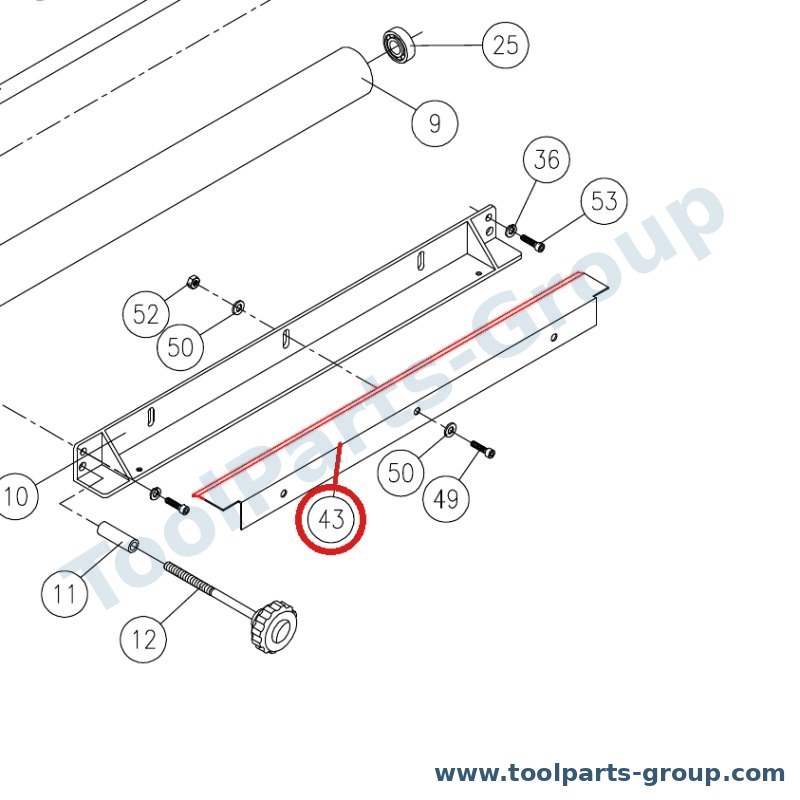 JET DDS225-243 – Ersatzteil – vorn Abdeckung für DDS-225