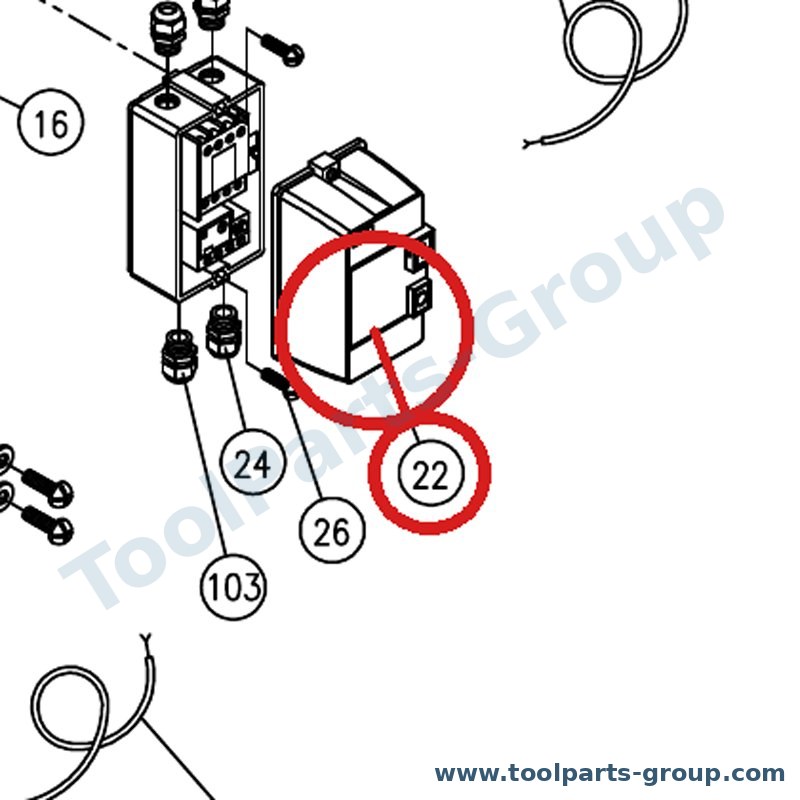 JET DDS225-322AE – Ersatzteil – Magnetschalter für DDS-225