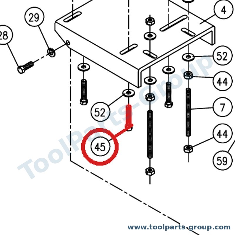 JET DDS225-345 – Ersatzteil – Hex Zylinderschraube 3/8-16NCX1.1/2 für DDS-225