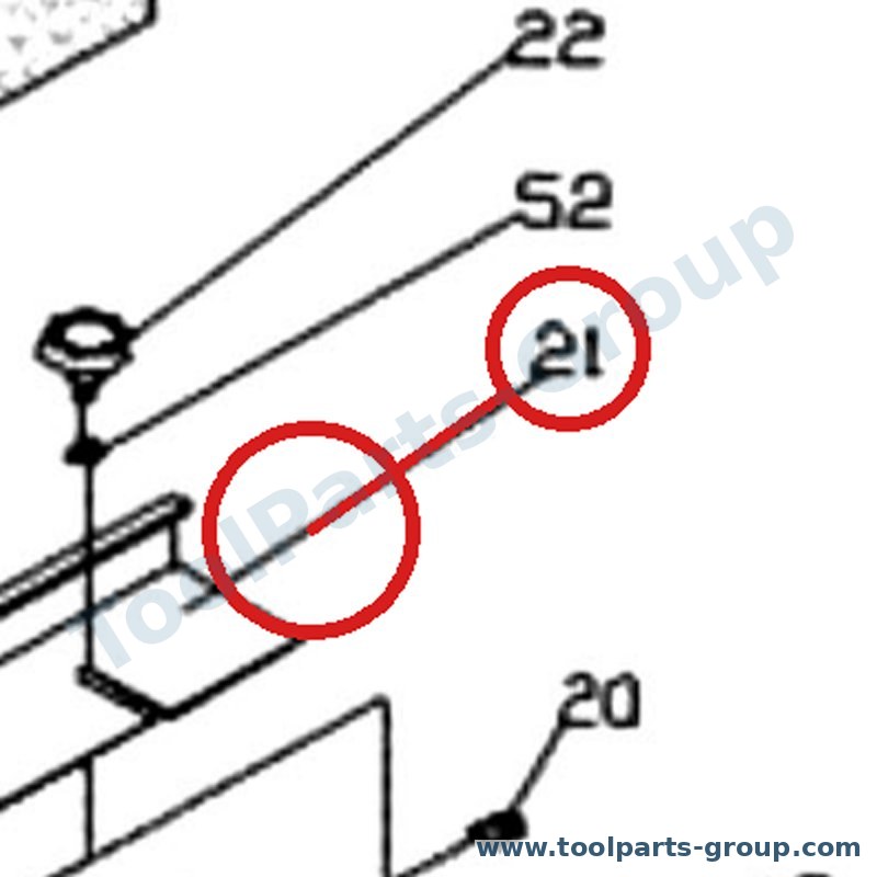 JET EHVS80-21 – Ersatzteil – Anschlag Pos. 21 für OES80-CS