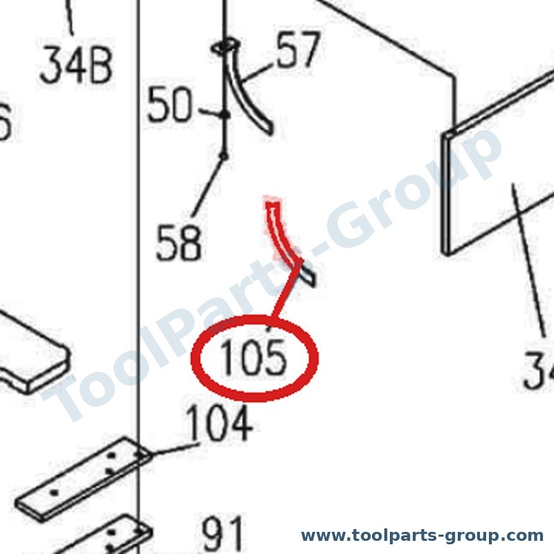 JET EHVS80-57AE – Ersatzteil – Skala Label Pos. 105 für EHVS-80