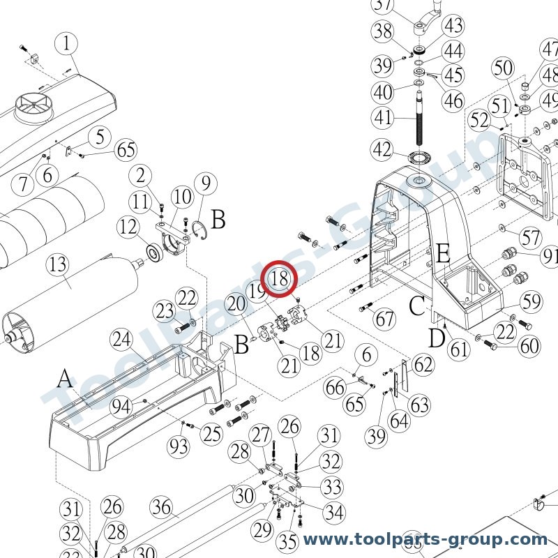 JET F010408 – Ersatzteil – Socket Gewindestift M8 X 1.25P X 10 für JWDS-1632