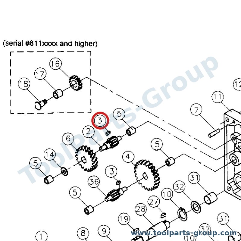 JET FK-A03 – Ersatzteil – Passfeder 3X3X8 für JPM-13CSX